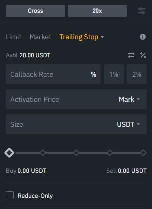 binance trailing stop